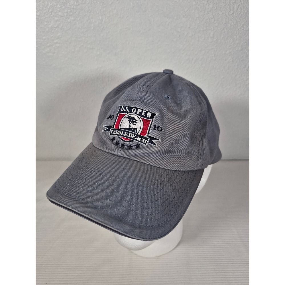 USGA Member 2010 U.S. Open Pebble Beach Gray Adjustable Golf Hat Baseball Cap